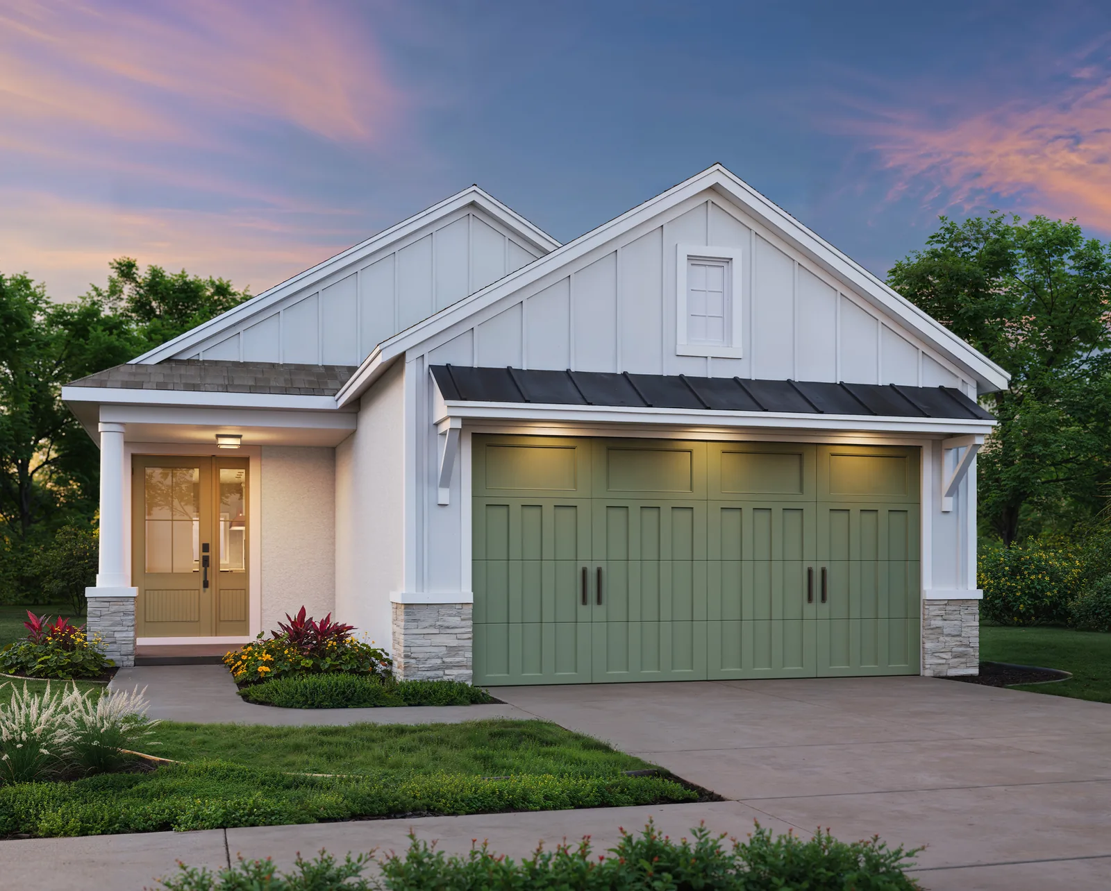 Lighthouse home plan at Alta Key, Babcock Ranch®, exterior rendering by High Point Living